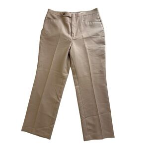 Botany 500 Men’s Dress Pants Slacks Size 36 M Tan Flat Front 4 Pocket Poly